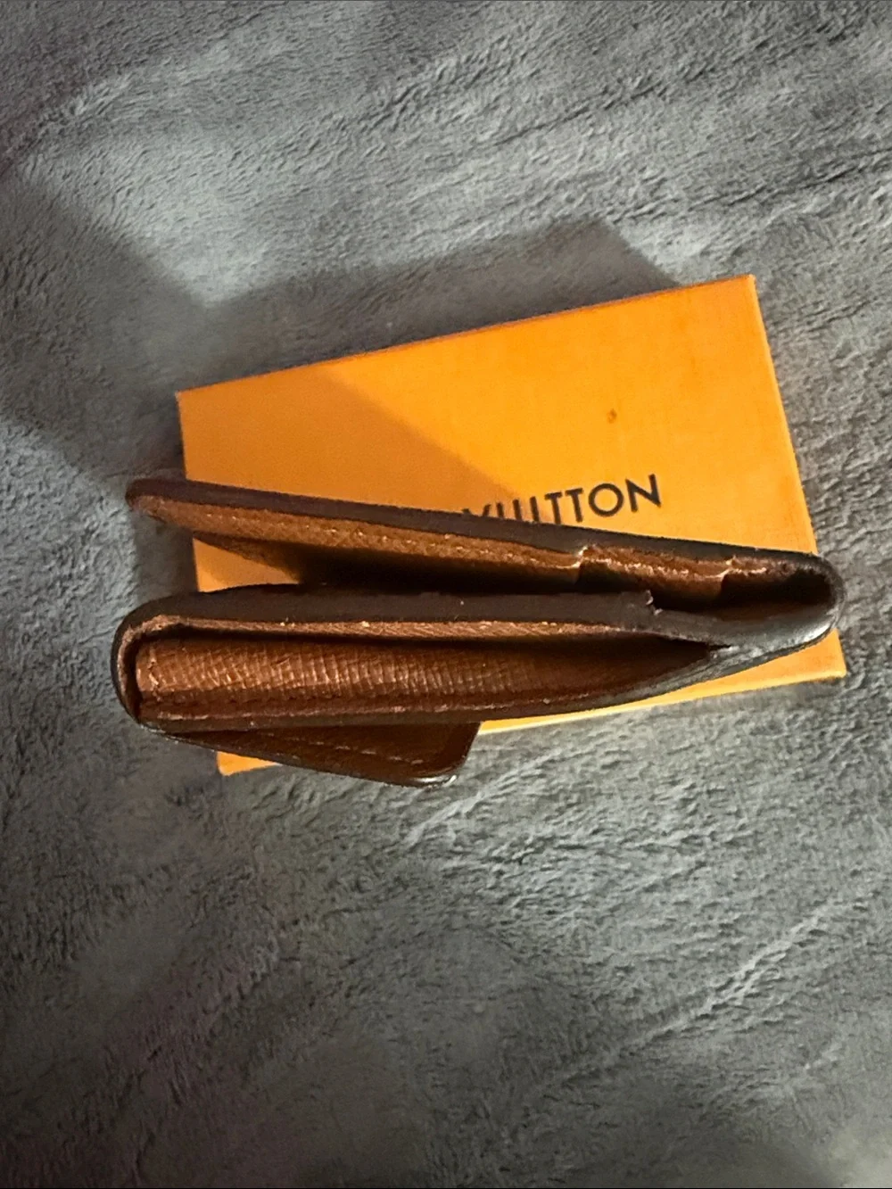 Louis Vuitton Monogram Compact Wallet in Brown and Gold